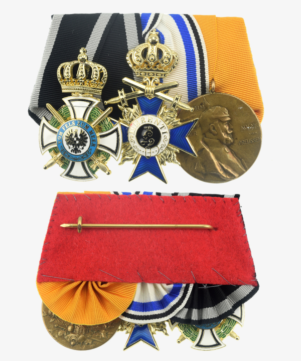Ordensspange Hausorden Hohenzollern, Bayern Militär Verdienstorden, Centenarmedaille